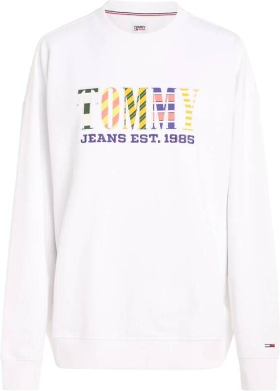 Tommy Jeans Sweatshirt Wit Dames