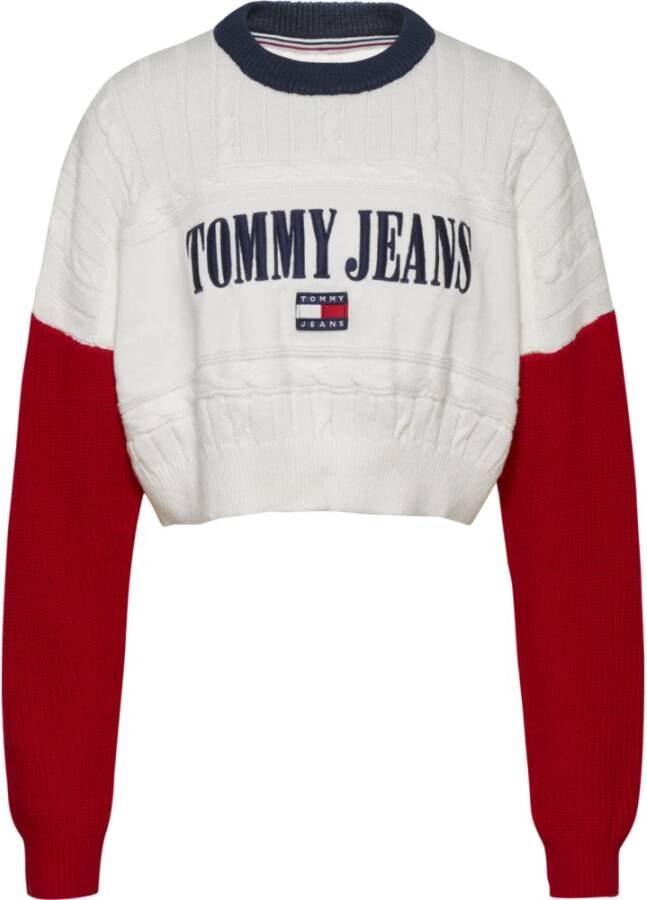 Tommy Jeans Sweatshirt Wit Dames