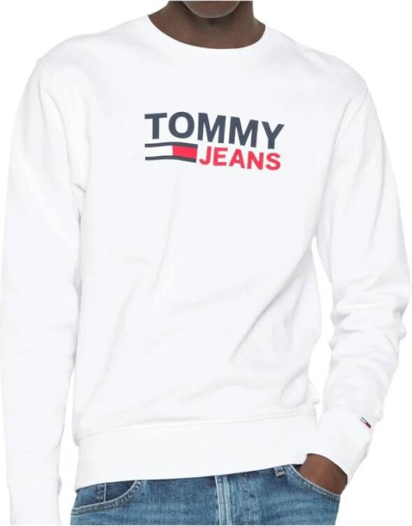 Tommy Jeans Sweatshirt Wit Heren