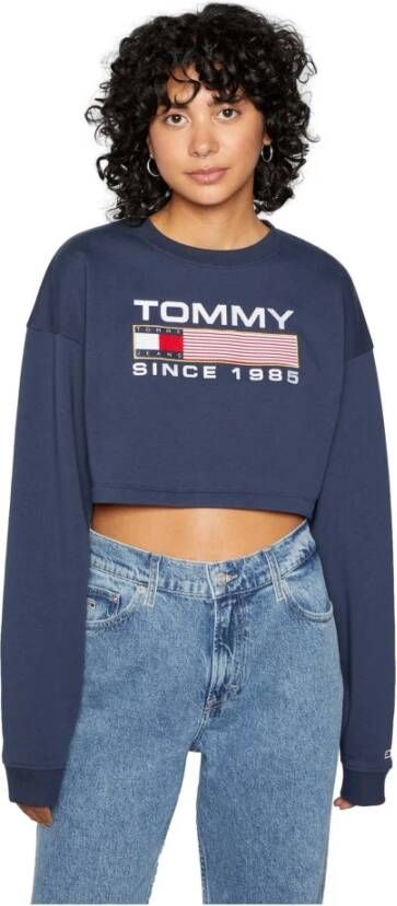 Tommy Jeans Sweatshirts Blauw Dames
