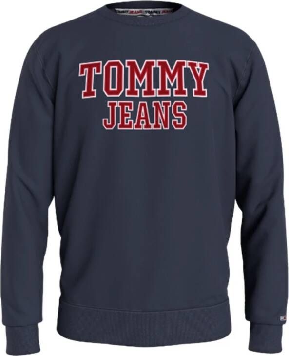 Tommy Hilfiger Sweatshirt met Logo Print voor Heren Blauw Heren