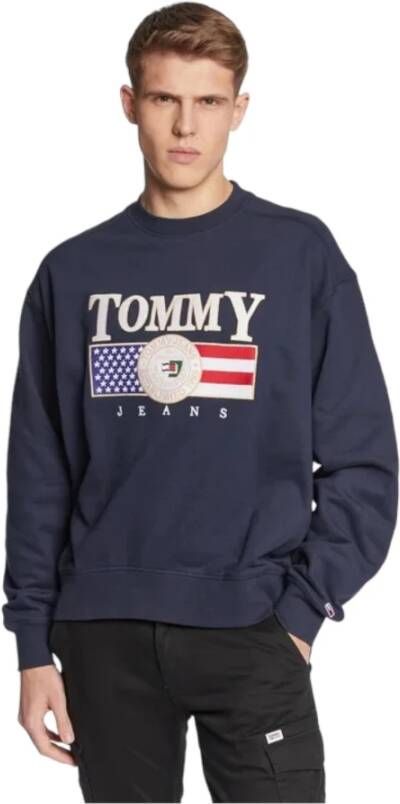 Tommy Jeans Sweatshirts Blauw Heren