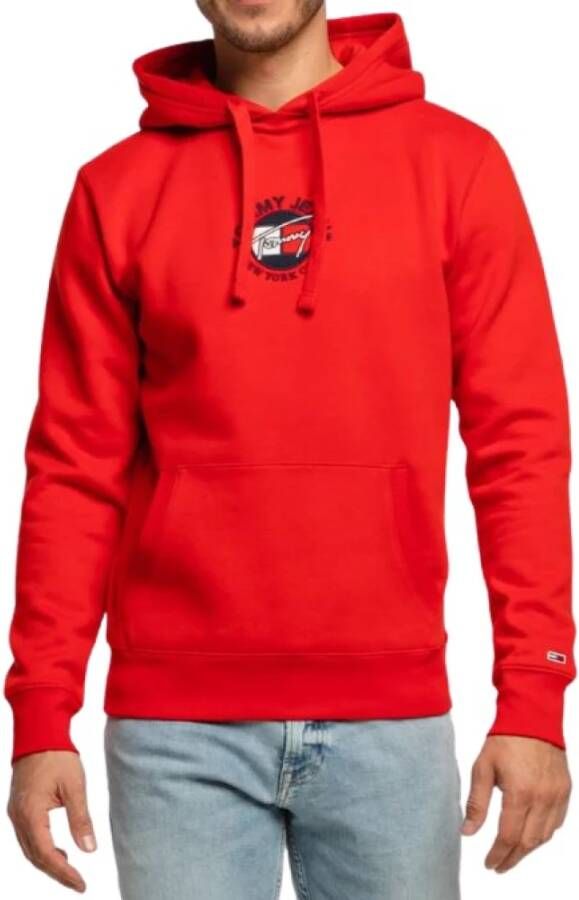 Tommy Jeans Gezellig Rundvlees Hoodie Red Heren