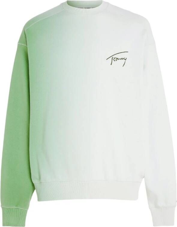 TOMMY JEANS Sweatshirt TJM BOXY DIP DYE SIGNATURE CREW