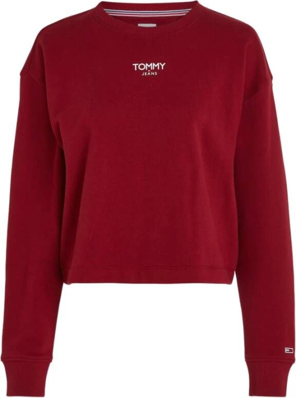 Tommy Jeans Sweatshirts Rood Dames