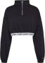 Tommy Jeans Zwarte Sweatshirt met Rits voor Vrouwen Black Dames - Thumbnail 4