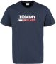 Tommy Jeans Tommy Hilfiger Jeans Men's T-shirt Blauw Heren - Thumbnail 4