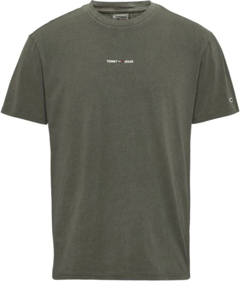Tommy Jeans t-shirt Groen Heren