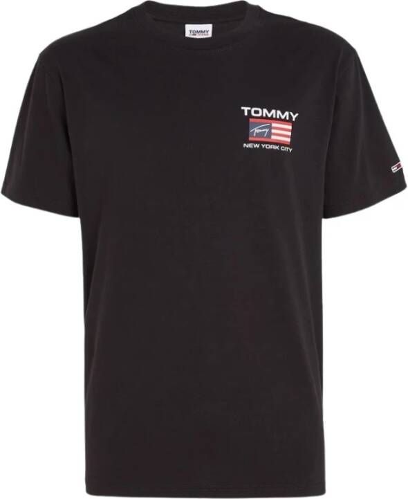 Tommy Jeans T-Shirt- TJM Clsc Athletic FL S S Black Heren