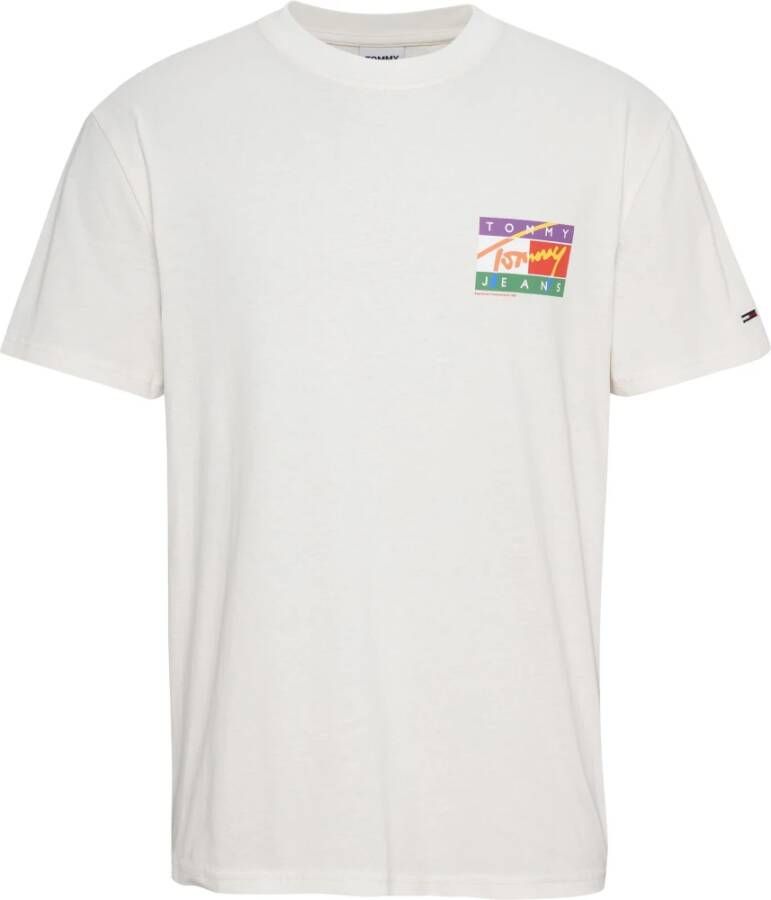 Tommy Jeans T-Shirt- TJM Clsc Signature P White Heren