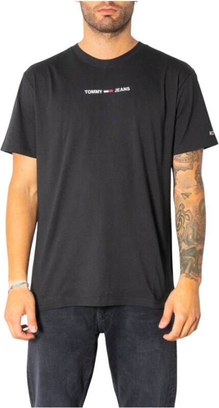 Tommy Jeans T-Shirt Zwart Heren