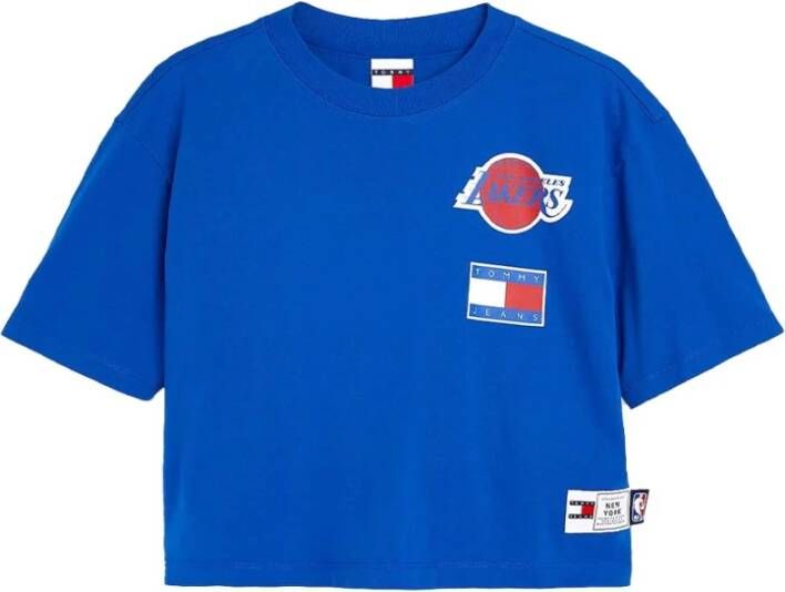 Tommy Jeans T-Shirts Blauw Dames