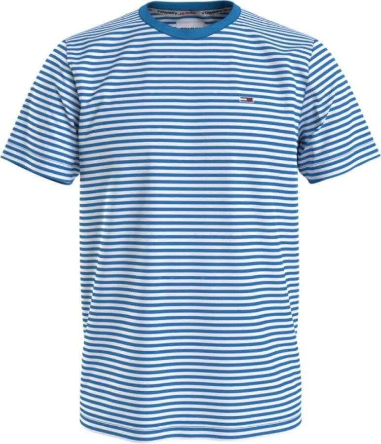 Tommy Jeans T-Shirts Blauw Heren