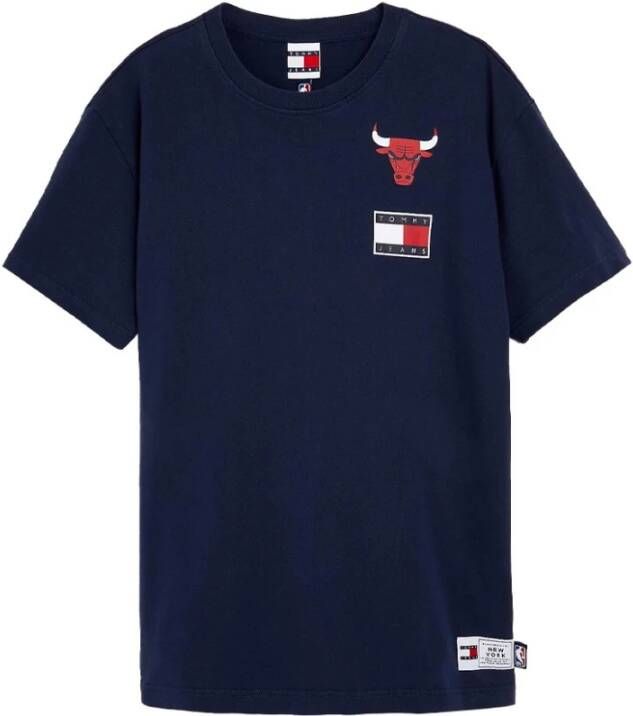 Tommy Jeans T-Shirts Blauw Heren