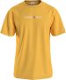 Tommy Jeans Heren Gele T-shirt Effen Korte Mouw Yellow Heren - Thumbnail 3