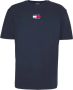 TOMMY JEANS Heren Polo's & T-shirts Tjm Tommy Badge Tee Donkerblauw - Thumbnail 3