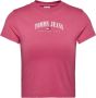 Tommy Jeans Roze Print Longsleeve T-shirt voor Dames Pink Dames - Thumbnail 5