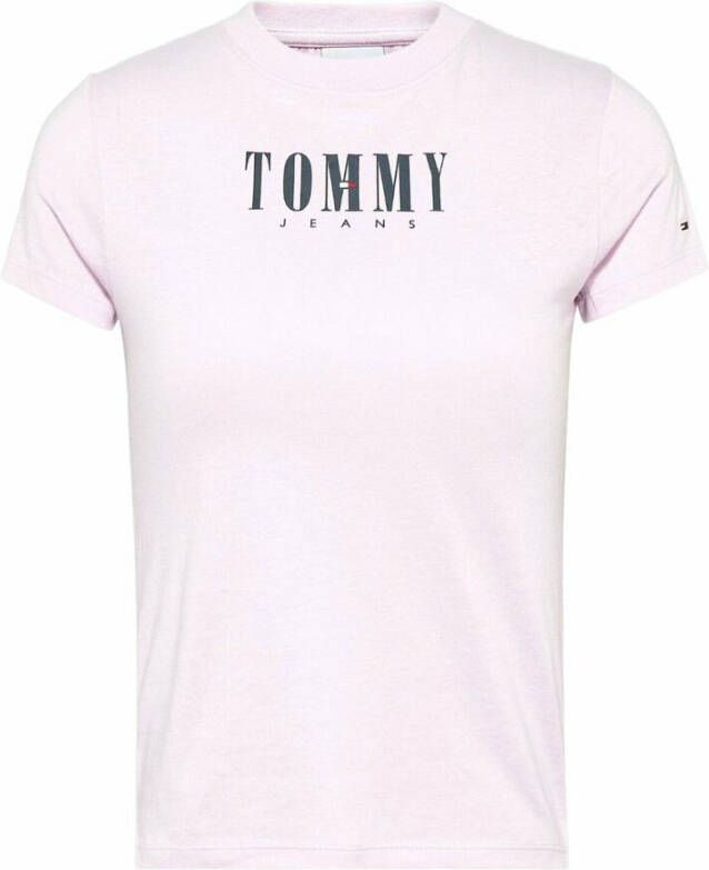 TOMMY JEANS Shirt met korte mouwen TJW BABY ESSENTIAL LOGO 2 SS met -logo-opschrift