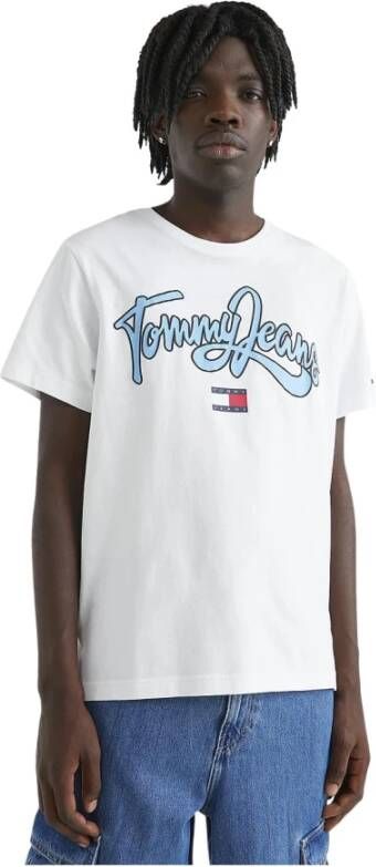 Tommy Jeans Tommy Hilfiger Jeans Men's T-shirt Wit Heren