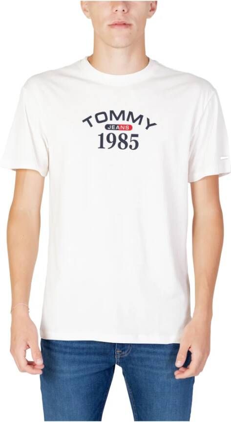 TOMMY JEANS T-shirt TJM CLSC 1985 RWB CURVED TEE
