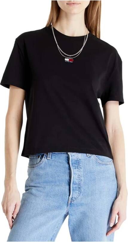 TOMMY JEANS T-shirt TJW CLS XS BADGE TEE met geborduurd logo op de borst