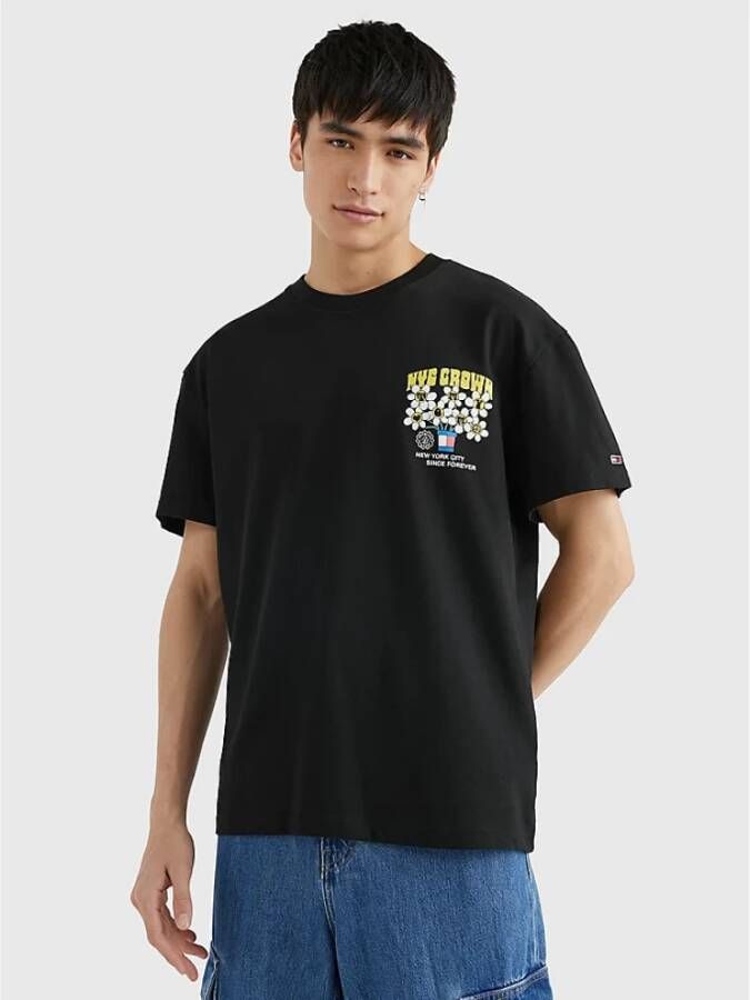 Tommy Jeans T-shirt met motiefprint model 'DAISY'