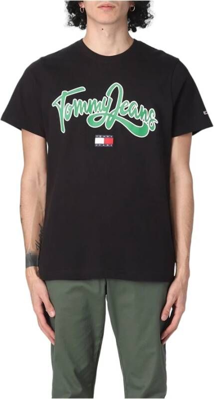 Tommy Jeans T-Shirts Zwart Heren