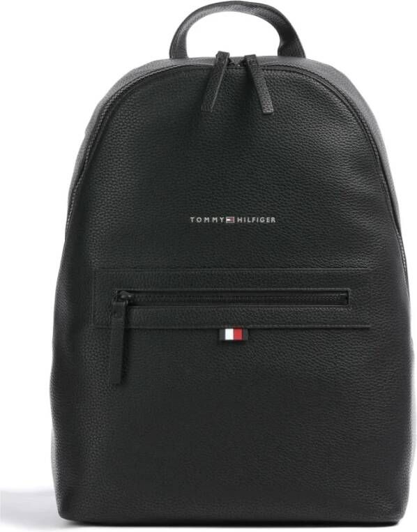 Tommy Jeans Tas- TH Essential PU Backpack Zwart Unisex