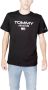 Tommy Jeans TJM REG Entry TEE Dm0Dm15682Bds Zwart Heren - Thumbnail 3