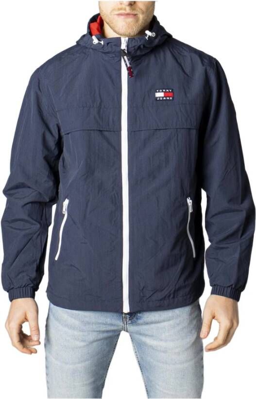 Tommy Hilfiger Sportieve Waterdichte Jas Blauw Capuchon Blue Heren - Foto 6