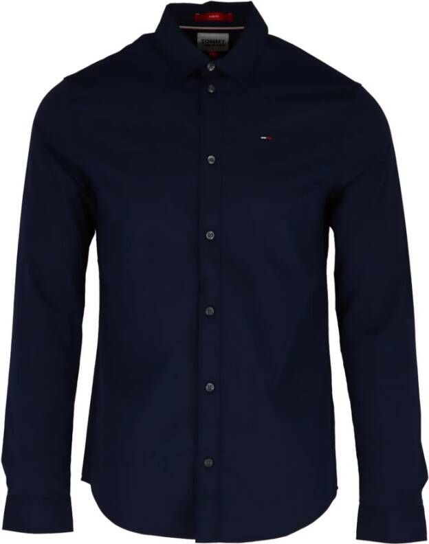 TOMMY JEANS Overhemd met lange mouwen Sabim Stretch Hemd Shirt Stretch shirt premium slim fit met elastaan - Foto 13