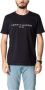 Tommy Hilfiger Zwart Print T-shirt Mannen Herfst Winter Black Heren - Thumbnail 3