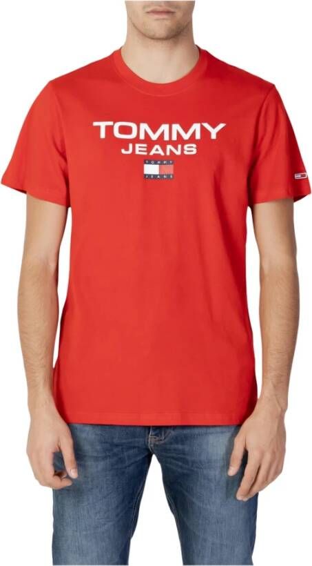 Tommy Jeans Tommy Hilfiger Jeans Men's T-shirt Rood Heren
