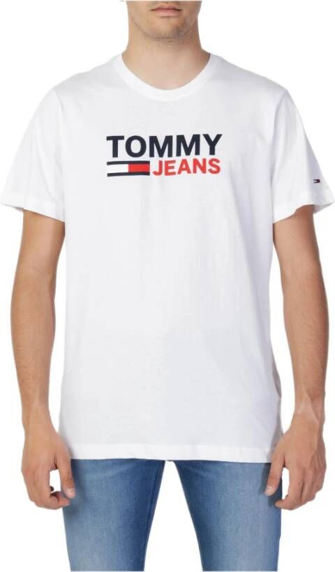 Tommy Jeans Tommy Hilfiger Jeans Men's T-shirt White Heren