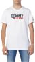 Tommy Jeans Tommy Hilfiger Jeans Men's T-shirt White Heren - Thumbnail 2