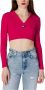 Tommy Jeans Tommy Hilfiger Jeans Women's Knitwear Roze Dames - Thumbnail 4