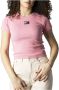 Tommy Jeans Roze Print Longsleeve T-shirt voor Dames Pink Dames - Thumbnail 14