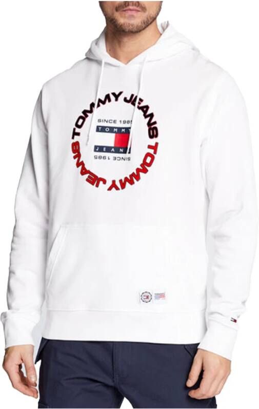 Tommy Jeans Heren Wit Print Sweatshirt White Heren