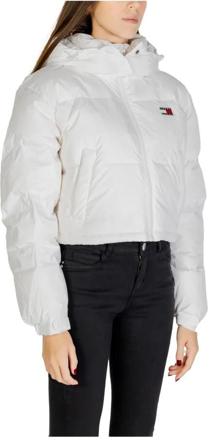 Tommy Hilfiger Witte Gewatteerde Jas Alaska Model White Dames - Foto 3