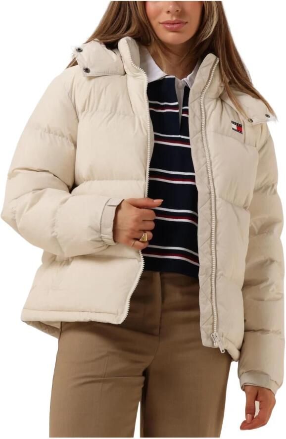 TOMMY JEANS Dames Jassen Tjw Alaska Puffer Ex Gebroken Wit - Foto 3