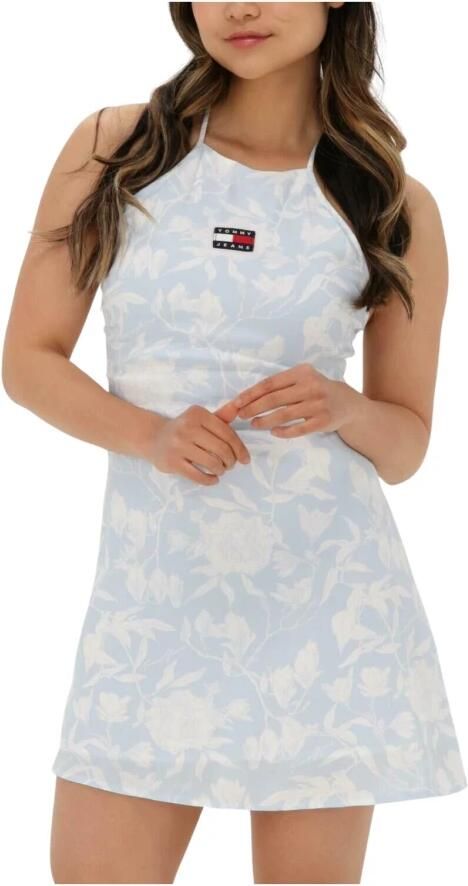 TOMMY JEANS Dames Jurken Tjw Aop Mini Dress Lichtblauw - Foto 3