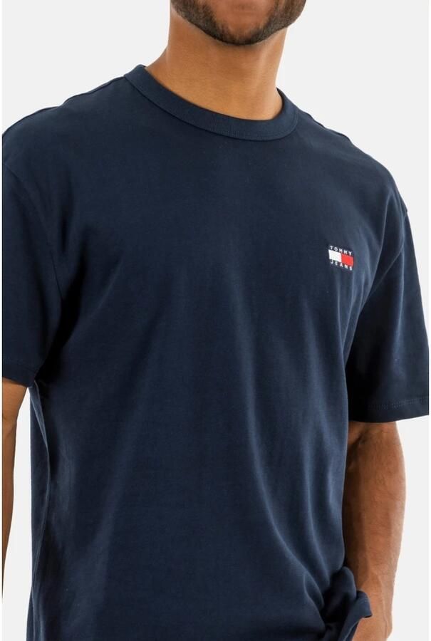 TOMMY JEANS Heren Polo's & T-shirts Tjm Reg Badge Tee Ext Donkerblauw - Foto 4