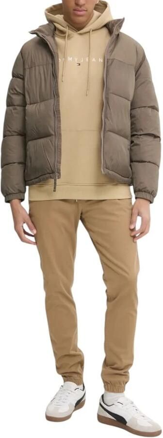 Tommy Jeans Beige Katoenen Broek Rits Knoop Beige Heren - Foto 4