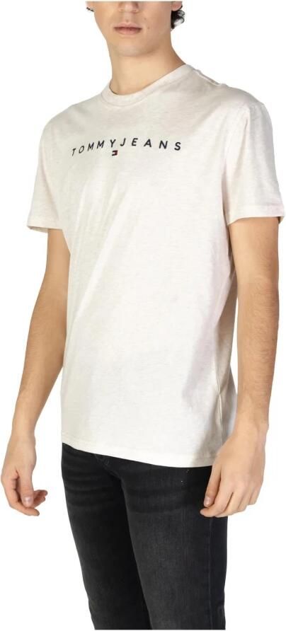 Tommy Jeans Beige Katoenen Gerecycled T-Shirt Lente Zomer Beige Heren