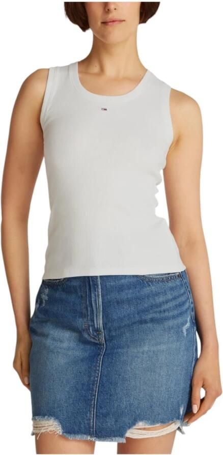 Tommy Hilfiger Essential Ribbed Flag Embroidery Slim Tanktop Dames - Foto 16