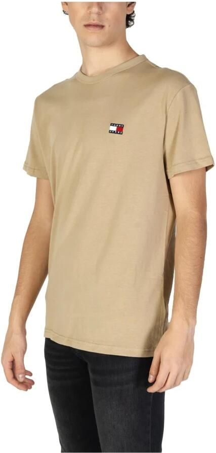 Tommy Jeans Beige Katoenen Gerecycled T-Shirt Lente Zomer Beige Heren