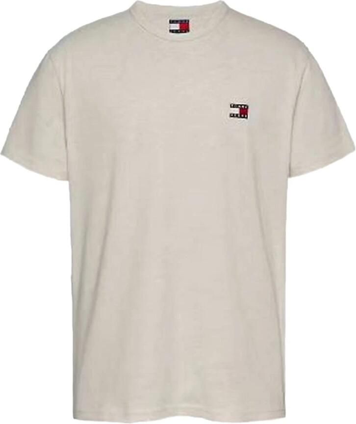 Tommy Jeans Beige Regular Fit Katoenen T-shirt Beige Heren