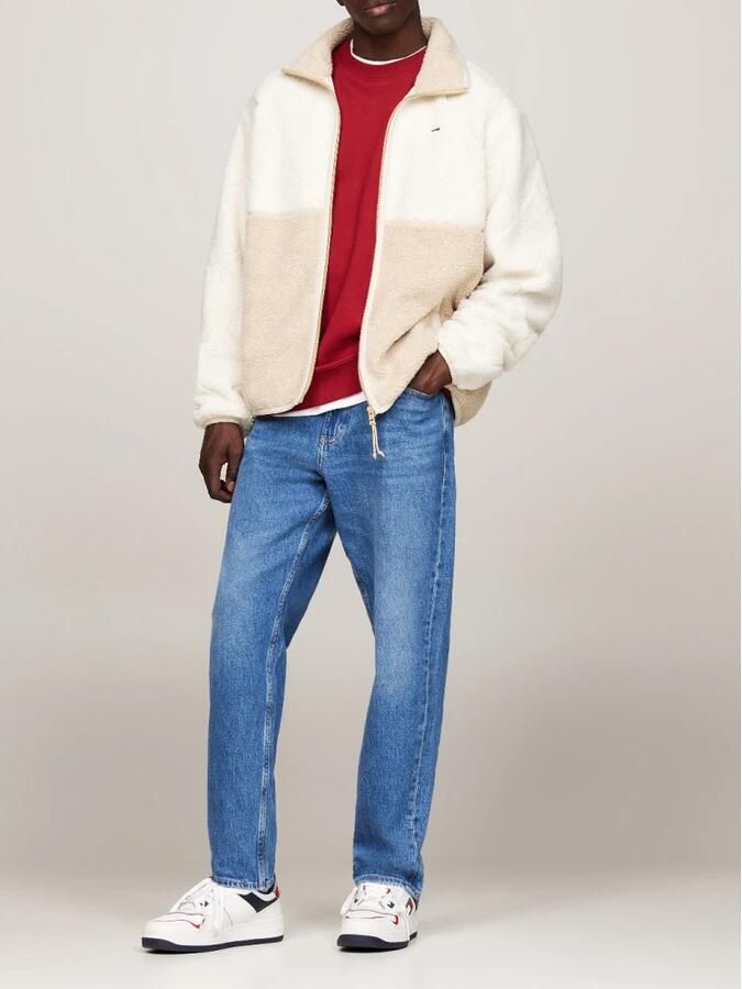 Tommy Jeans Sherpa jacket met structuurmotief model 'ESSENTIAL' - Foto 3