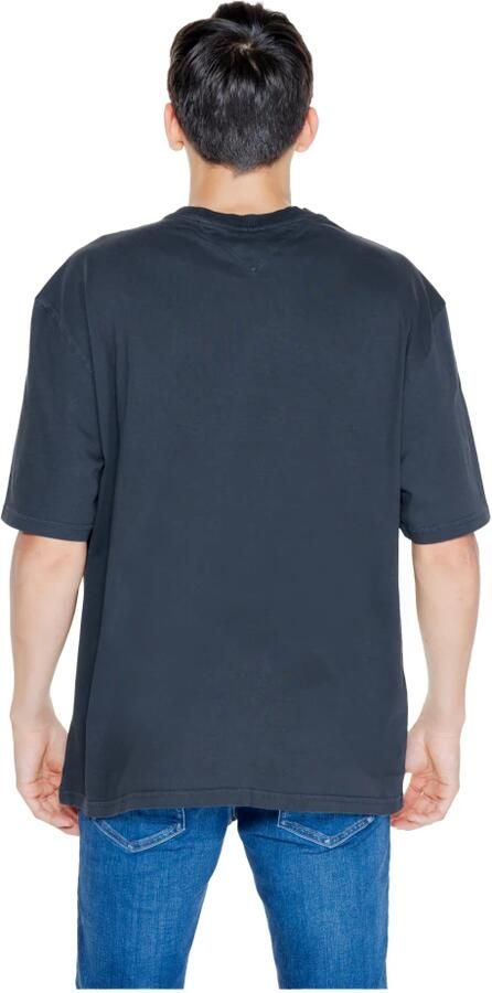 Tommy Jeans Zwart Katoenen Heren T-Shirt Herfst Winter Collectie Black Heren - Foto 6