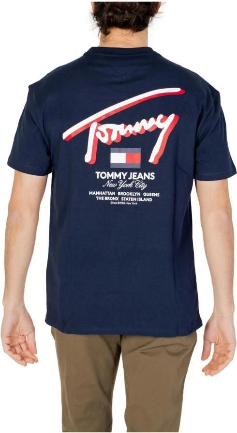 Tommy Jeans 3D Street Heren T-shirt Lente Zomer Collectie Blue Heren